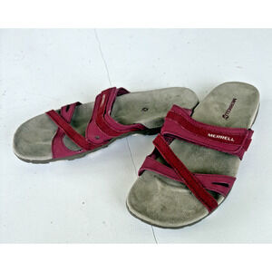 Merrell Renaissance Rose Leather Sandspur Slide Comfort Sandals US Womens SZ 9